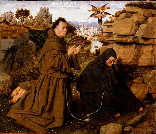 Saint François recevant les stigmates, 1430, Jan van Eyck