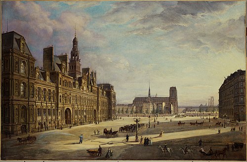 L'Hôtel de Ville, en 1868, 1868, Jean Mioduszewski