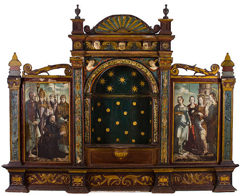 Diptych of the Altarpiece of Porto da Luz, 1555, Diogo de Contreiras
