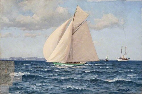 Yacht 'Shamrock', 1899, Eduardo De Martino