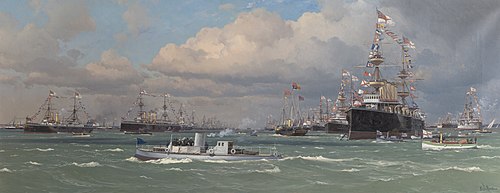 The Naval Review at Spithead, 26 June 1897, 1898, Eduardo De Martino