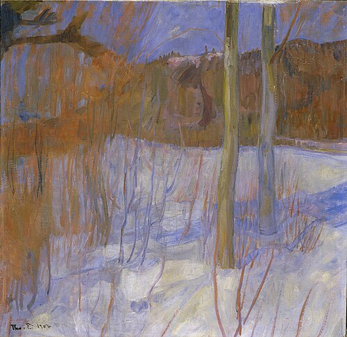 Sne om kvelden, 1907, Thorvald Erichsen
