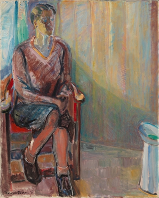 Seated Woman in an Interior, 1931, Thorvald Erichsen