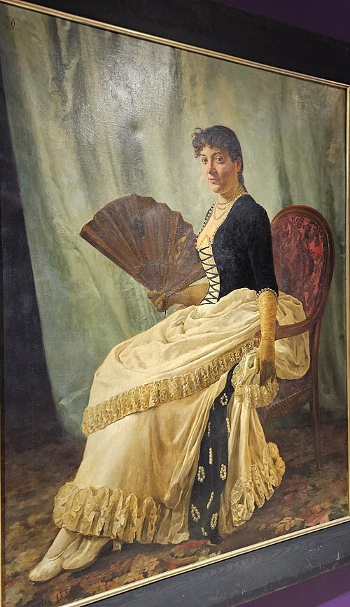 Retrato de D. Emília Condeixa, 1886, Ernesto Ferreira Condeixa