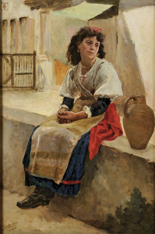 Female figure, 1884, Ernesto Ferreira Condeixa