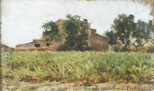 Paisagem com casa, 1900, Ernesto Ferreira Condeixa