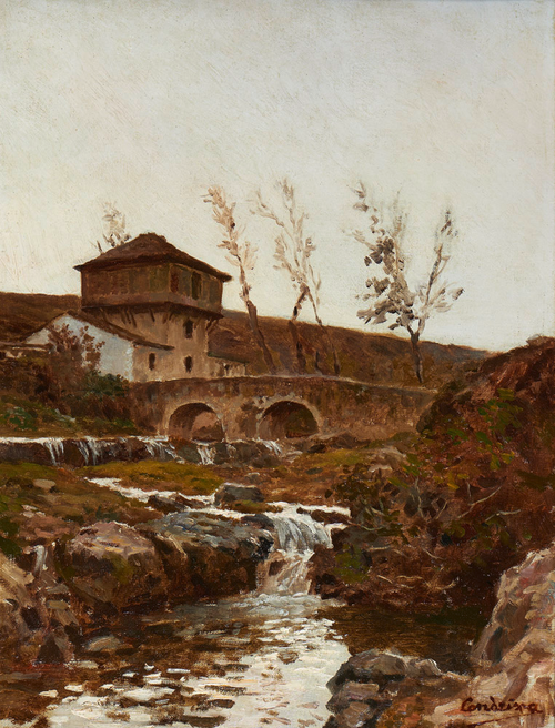 Paisagem com rio, 1900, Ernesto Ferreira Condeixa
