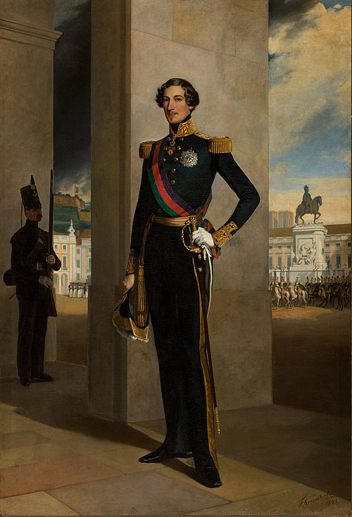 Portrait of Ferdinand II of Portugal by Ferdinand Krumholz, 1845, Ferdinand Krumholz