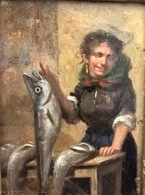 Fish seller, , Francisco Augusto Flamengo