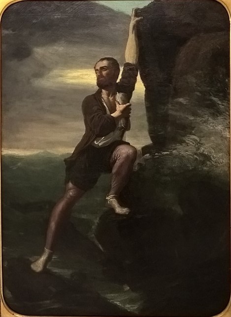 Camões saving «Os Lusíadas», 1867, Francisco José Resende