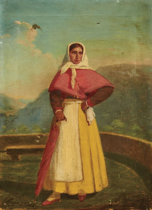 Washerwoman from Braga, 1863, Francisco José Resende