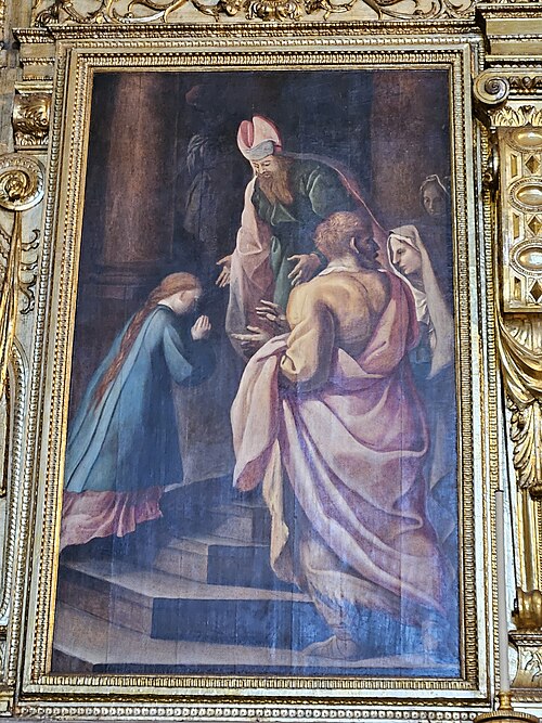 Apresentação da Virgem no Templo, 1590, Francisco Venegas