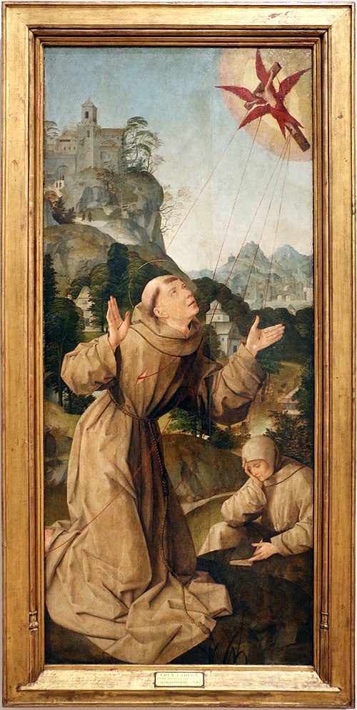 São Francisco recebe os Estigmas, 1520, Frei Carlos