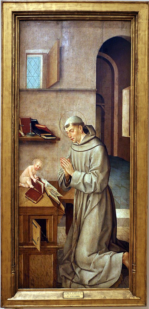 Santo António com o Menino Jesus, 1520, Frei Carlos