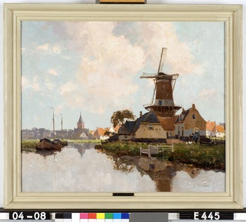 Molen aan de Vecht, 1924, Gerard Johannes Delfgaauw