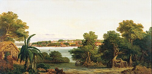 View of São Luis do Maranhão, 1863, Giuseppe Leone Righini