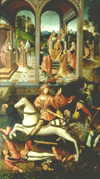 Episodes from the life of Saint Hubert of Lüttich, 1510, Jacob Cornelisz van Oostsanen