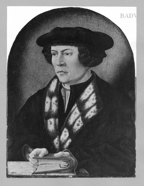 Portrait d'homme tenant un livre, 1502, Jacob Cornelisz van Oostsanen