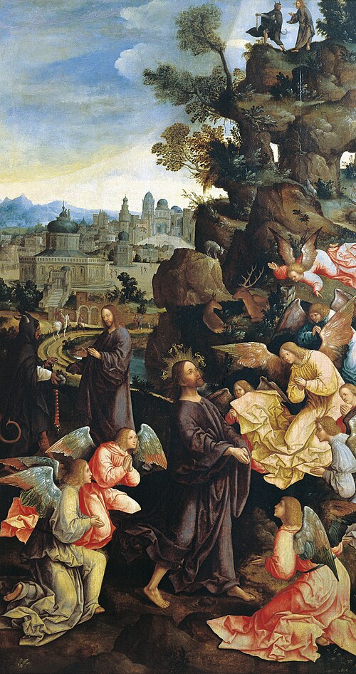 Temptation of Christ, 1527, Jacob Cornelisz van Oostsanen
