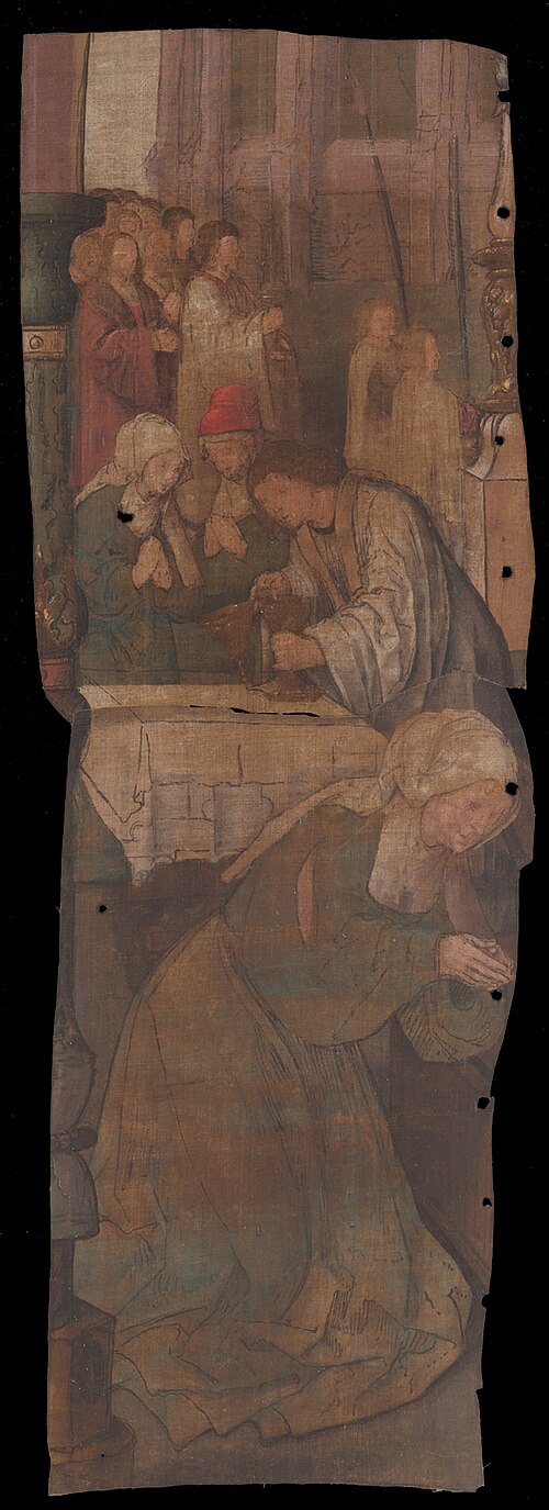 Het Mirakel van Amsterdam: Het mirakel ter heilige stede, het terugbrengen van de teruggekeerde host, 1511, Jacob Cornelisz van Oostsanen