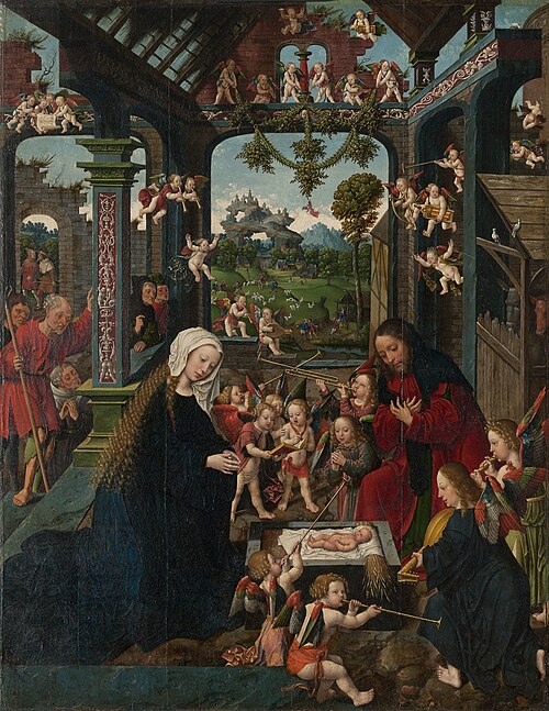 The Adoration of the Christ Child, 1515, Jacob Cornelisz van Oostsanen