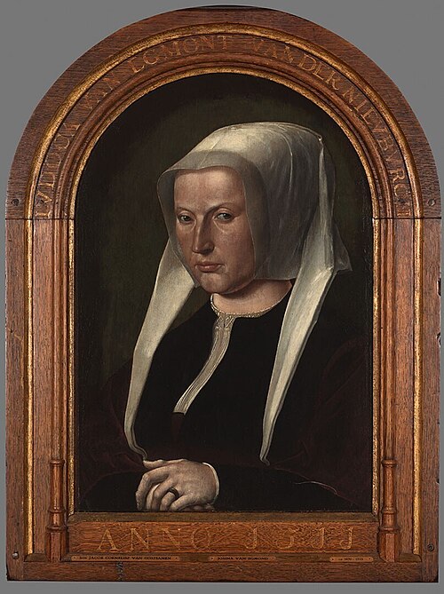 Portrait of Judoca van Egmond van der Nieuburgh, 1511, Jacob Cornelisz van Oostsanen