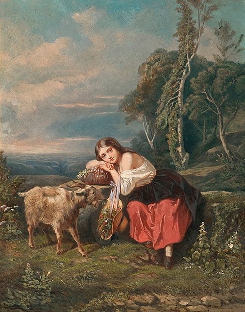 The Shepherd Girl, 1855, Camille Roqueplan