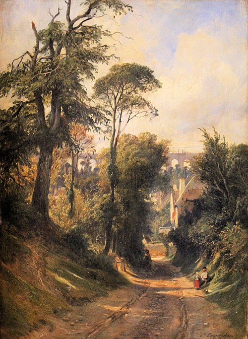 Vue du Val-Fleury et de l'aqueduc, 1836, Camille Roqueplan