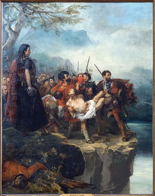 La mort de l'espion Morris, 1827, Camille Roqueplan