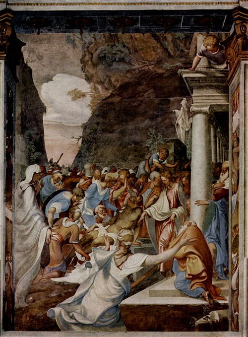 Raising of Lazarus, 1540, Camillo Boccaccino