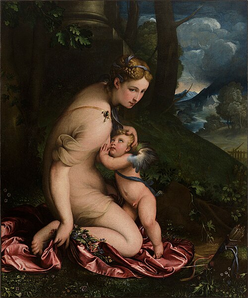 Venus Suckling Cupido, 1532, Camillo Boccaccino