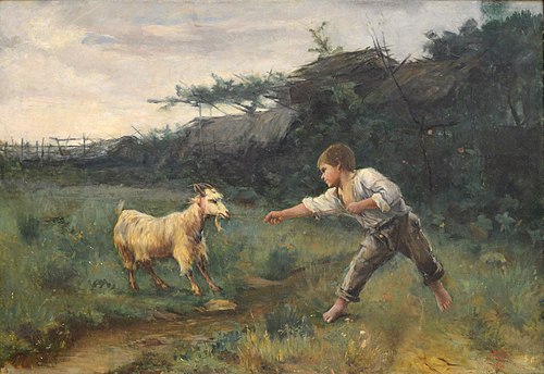 A teimosia, 1894, Henrique Pinto
