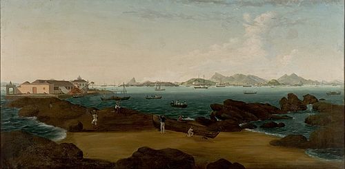 Ponta da Armação in Niterói, 1850, Henry Chamberlain
