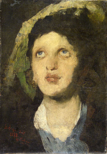 Study for the Ordeal of the Bier, 1879, Jenő Gyárfás