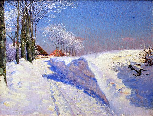 Winter in Seekamp, 1895, Hans Olde