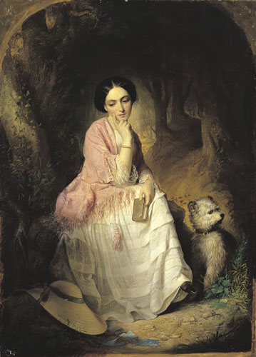 Woman Outdoors, 1853, Alajos Györgyi Giergl