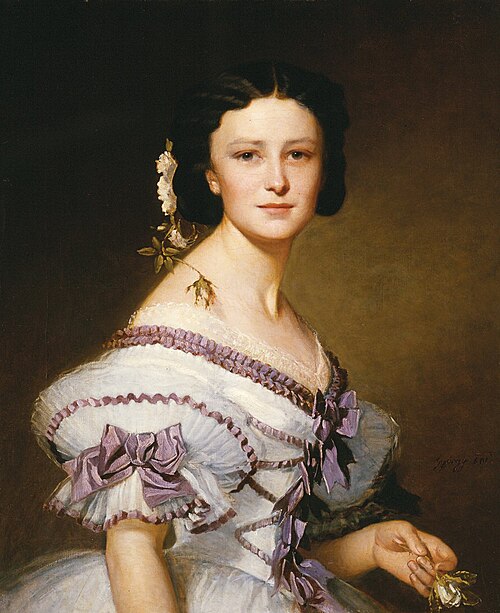 Portrait of Szidónia Deák, 1861, Alajos Györgyi Giergl