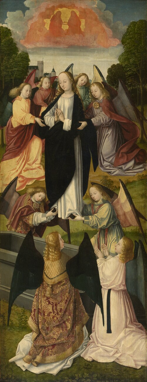 The Assumption of Mary, 1500, Meester van de Amsterdamse Doo
