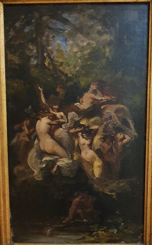 As Ninfas do Mondego Chorando a Morte de Inês de Castro, 1900, José Ferreira Chaves