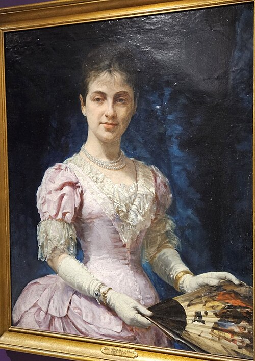 Retrato da Condessa de Seisal, 1900, José Ferreira Chaves