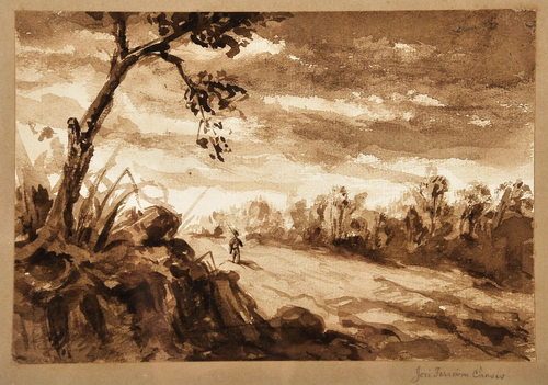 Paisagem sobre papel, 1900, José Ferreira Chaves
