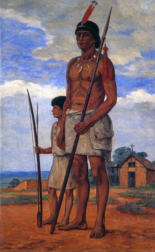 Cacique Tibiriçá e neto, 1932, José Wasth Rodrigues