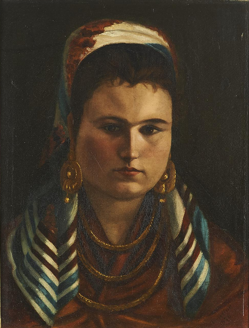 Neapolitan woman, 1876, João Cristino da Silva