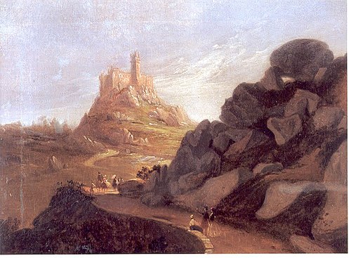 The Estrada da Pena (Road to Pena) in the Sintra Mountains, 1855, João Cristino da Silva