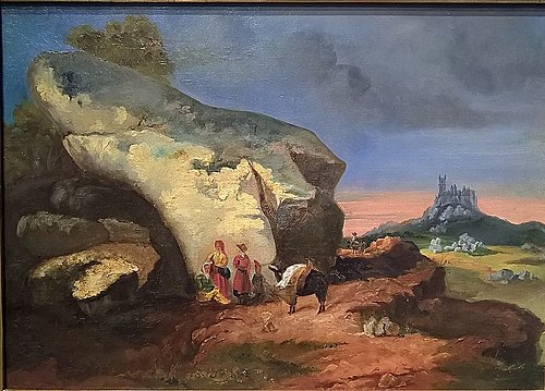 Serra de Sintra e Palácio da Pena, 1855, João Cristino da Silva