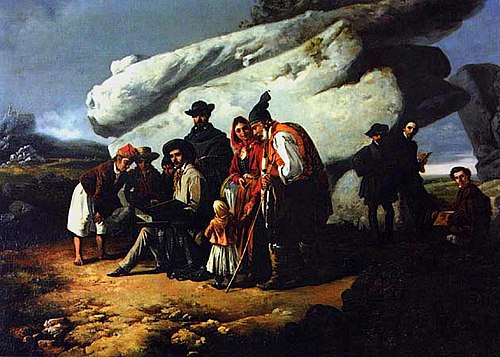 Cinq artistes à Sintra, 1855, João Cristino da Silva