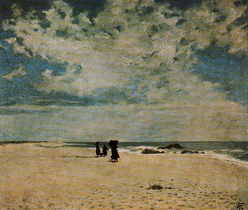 The beach, 1900, João Vaz