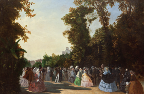 Uma vista do Passeio Público, 1856, Leonel Marques Pereira