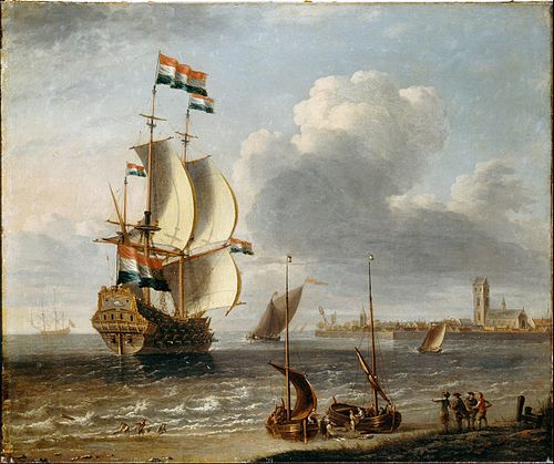 A Dutch East-Indiaman off Hoorn, 1686, Laureys a Castro