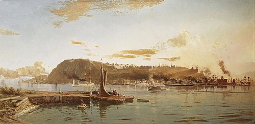 Quebec from Pont Lévis, 1881, Lucius Richard O'Brien